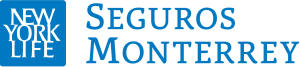 Logotipo de Seguros Monterrey New York Life, aseguradora aceptada por la Dra. Mia Vázquez